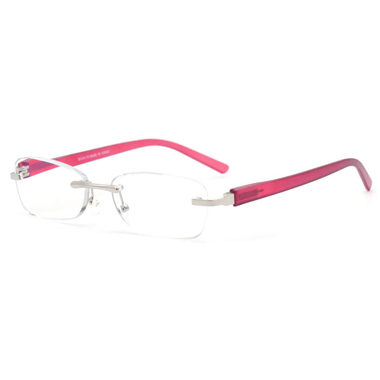 Dachuan Optical DRM368008 China Supplier Rimless Metal Reading Glasses With Plastic Legs (15)